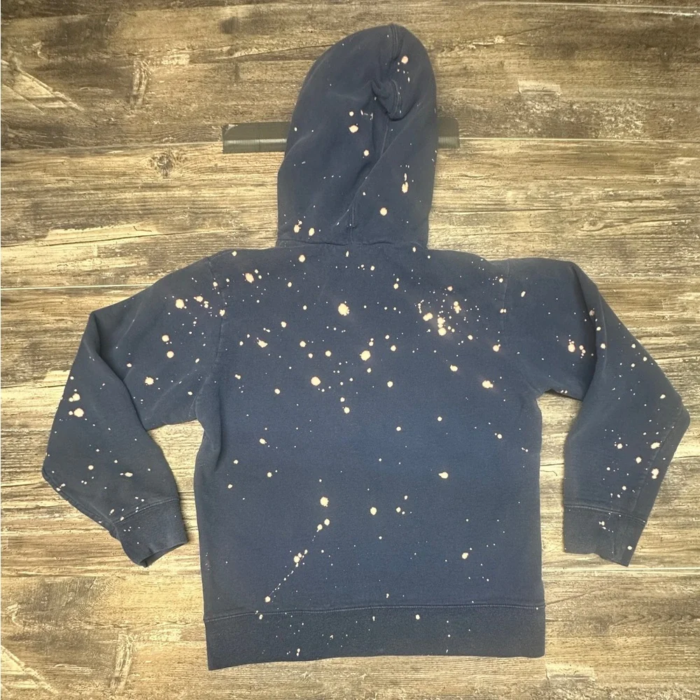 The North Face Hoodie - Navy Bleach Splatter - Pullover - Mens Large - GUC - Picture 3 of 5